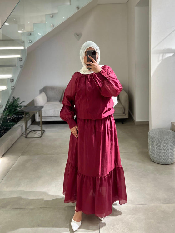 Italian bordeaux set FW26