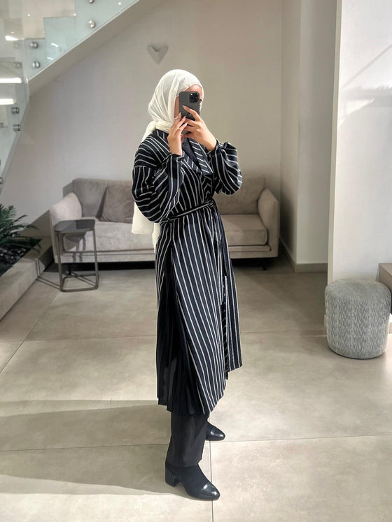 Serpil white lined cardigan FW26