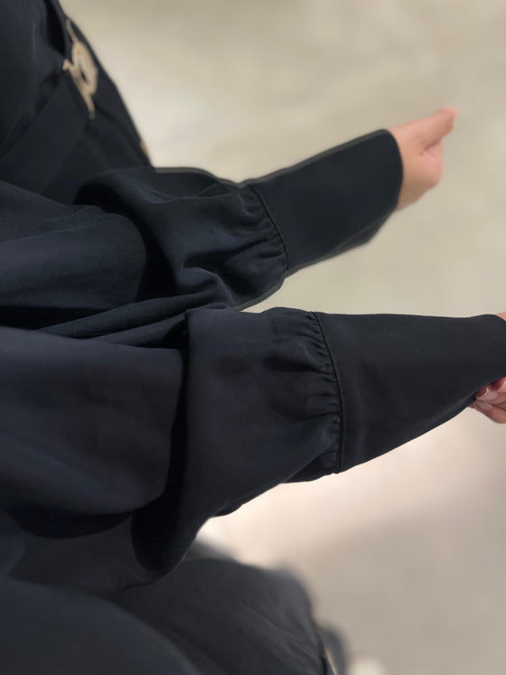 Black fall dress FW26