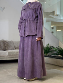  purple cupra skirt set FW26