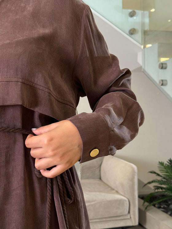 Brown1 cupra skirt set FW26