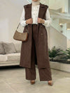 Italian brown suede set FW26