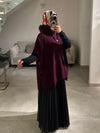 Italian burgundy cape FW26