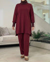 Bordeaux pants set