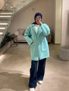 blue italian light jacket FW26