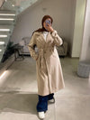 Beige italian joukh coat FW26