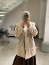 Beige italian joukh jacket FW26