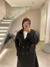 Black italian trenchcoat