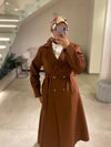 mocha italian trenchcoat
