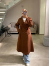 mocha italian trenchcoat