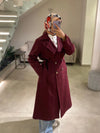Burgundy italian trenchcoat