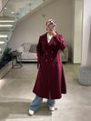 Burgundy italian trenchcoat