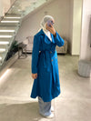 Blue italian trenchcoat