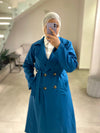 Blue italian trenchcoat