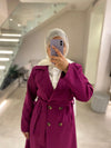 Fucshia italian trenchcoat