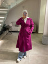 Fucshia italian trenchcoat