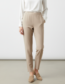  Famelin beige straight pants